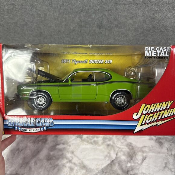 2006 Johnny Lightning 1971 Plymouth Duster 340 Muscle Car Green 1:24 New READ - Picture 7 of 7